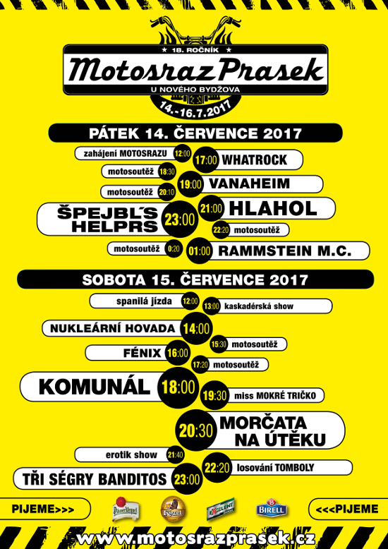 MOTORKÁŘSKÝ SRAZ 2017 MOTOSRAZ PRASEK