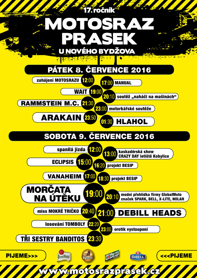 MOTORKÁŘSKÝ SRAZ MOTOSRAZ PRASEK